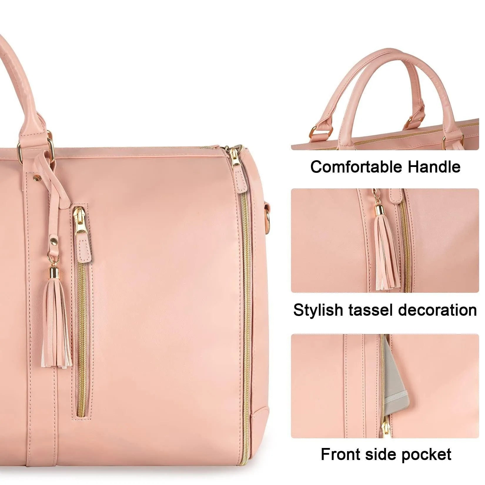 Large Capacity Travel Duffle Bag Women's Handbag Folding Suit Bag Waterproof Clothes Totes - Bellarte Enchanté Large Capacity Travel Duffle Bag Women's Handbag Folding Suit Bag Waterproof Clothes Totes